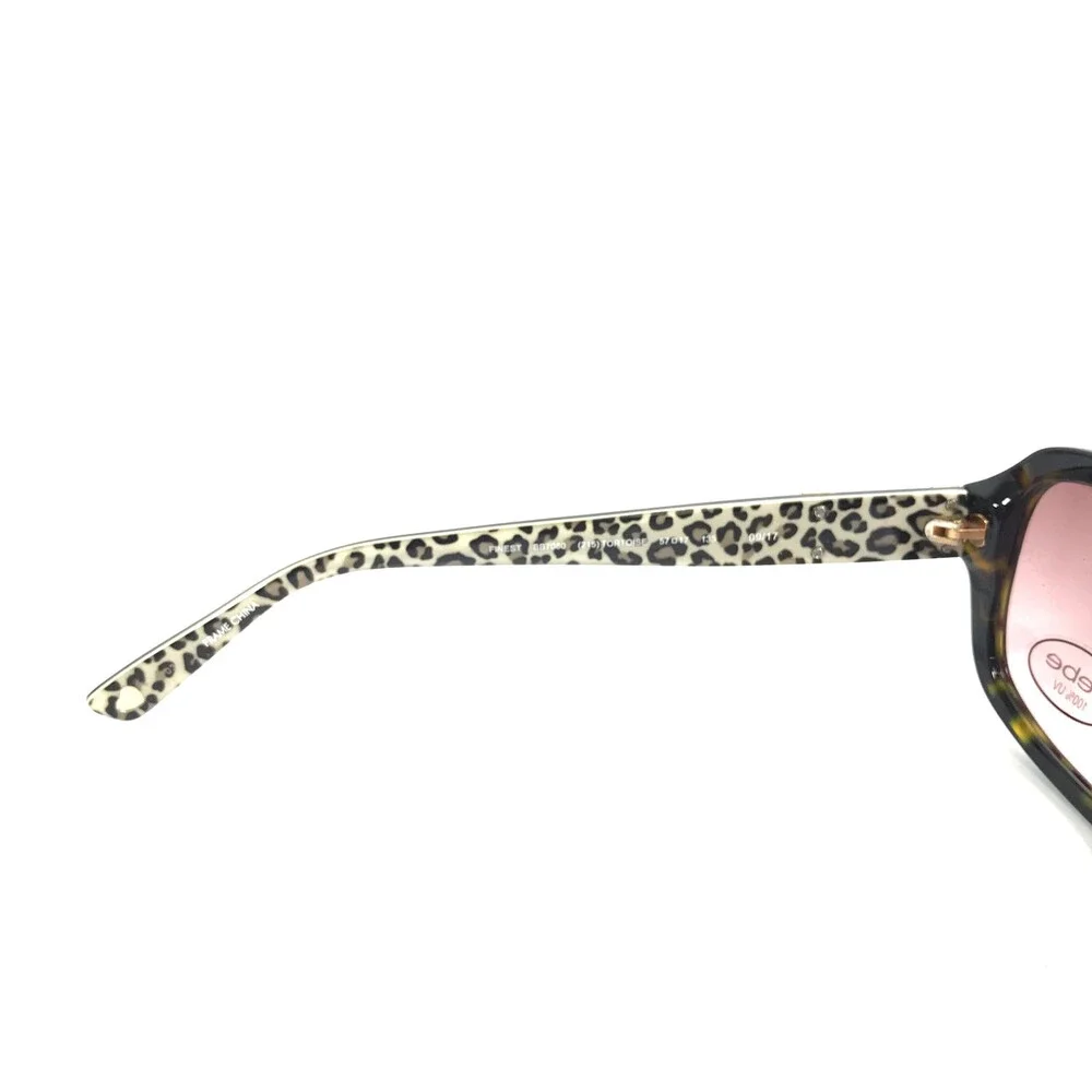 Bebe Sunglasses FINEST BB7080 215 Tortoise Brown Frames with Red Gradient Lenses